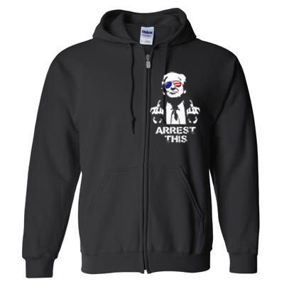 Trump Arrest This Full Zip Hoodie