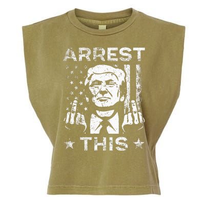 Trump Arrest This Fingers Garment-Dyed Women's Muscle Tee