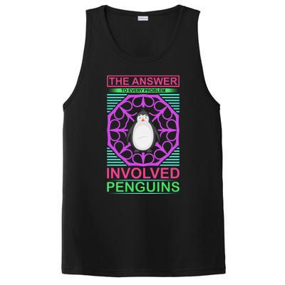 The Answer To Every Problem Involved Penguins PosiCharge Competitor Tank