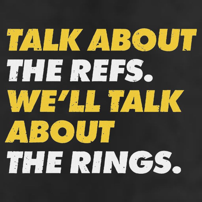 Talk About The Refs WeLl Talk About The Rings Kc Fan Golf Towel