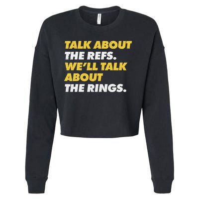 Talk About The Refs WeLl Talk About The Rings Kc Fan Cropped Pullover Crew