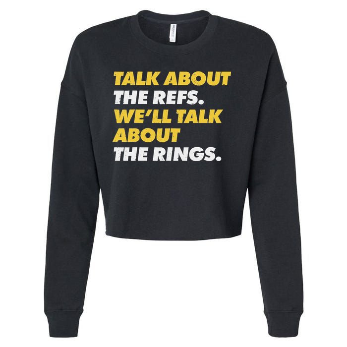 Talk About The Refs WeLl Talk About The Rings Kc Fan Cropped Pullover Crew