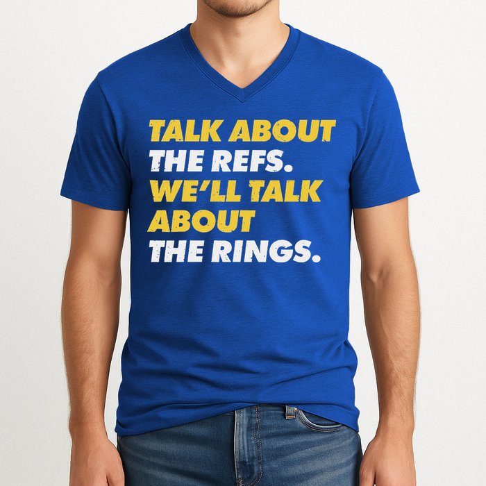 Talk About The Refs WeLl Talk About The Rings Kc Fan V-Neck T-Shirt