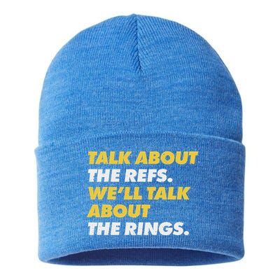 Talk About The Refs WeLl Talk About The Rings Kc Fan Sustainable Knit Beanie