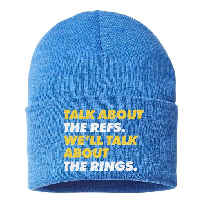 Talk About The Refs WeLl Talk About The Rings Kc Fan Sustainable Knit Beanie
