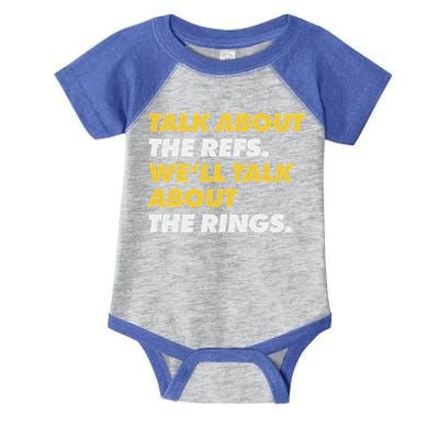 Talk About The Refs WeLl Talk About The Rings Kc Fan Infant Baby Jersey Bodysuit