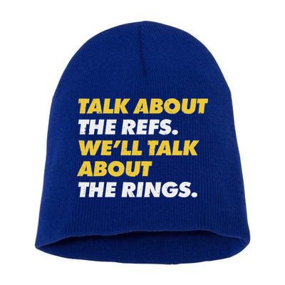 Talk About The Refs WeLl Talk About The Rings Kc Fan Short Acrylic Beanie