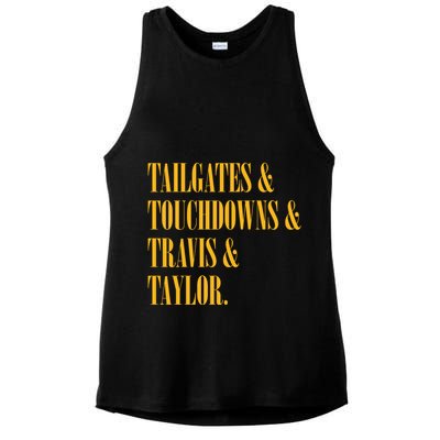 Tailgates And Touchdowns Ladies PosiCharge Tri-Blend Wicking Tank