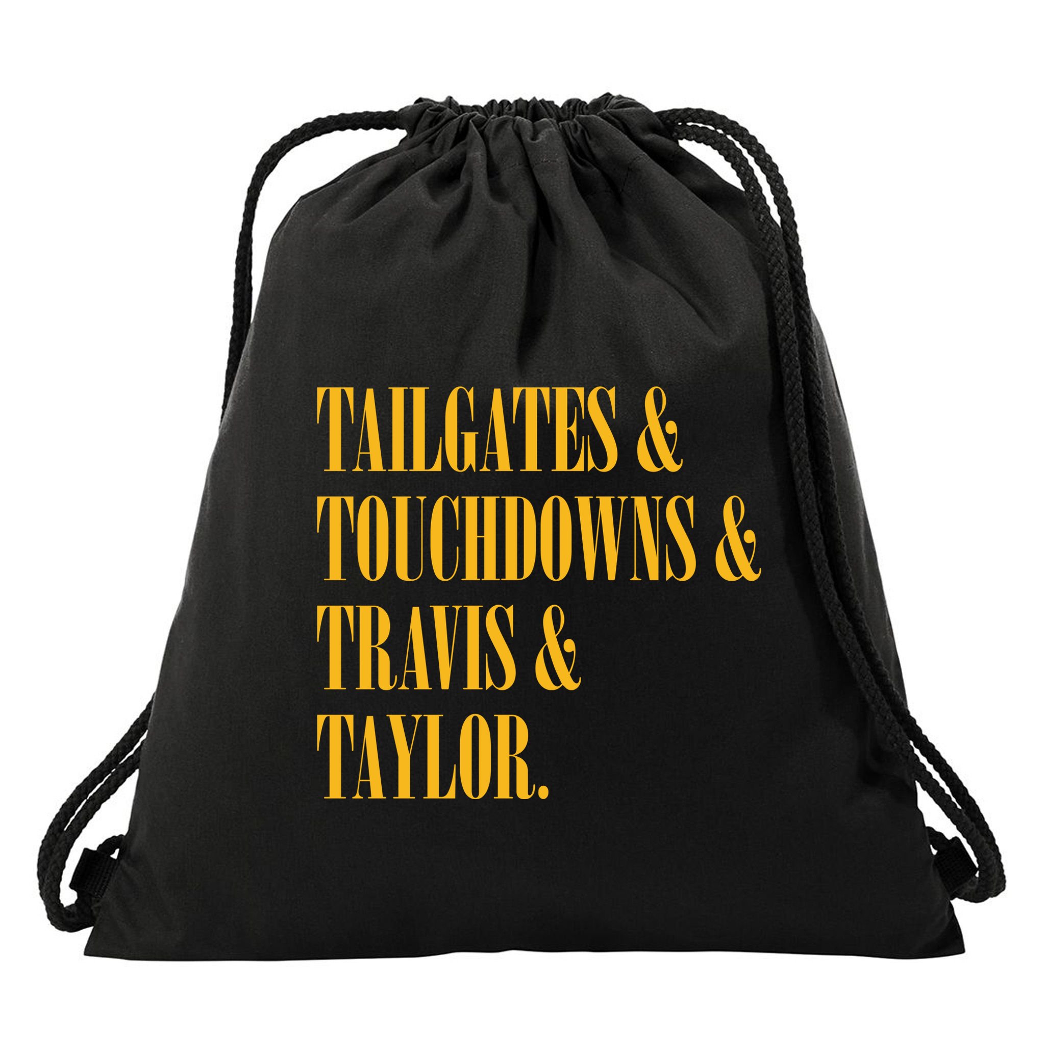 Tailgates And Touchdowns Drawstring Bag