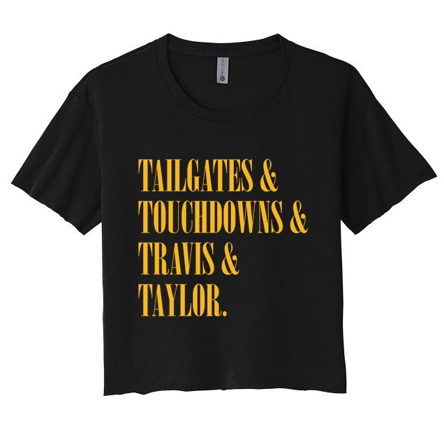Tailgates And Touchdowns Crop Top