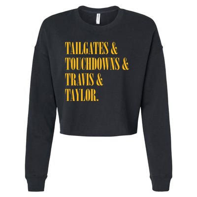 Tailgates And Touchdowns Cropped Pullover Crew
