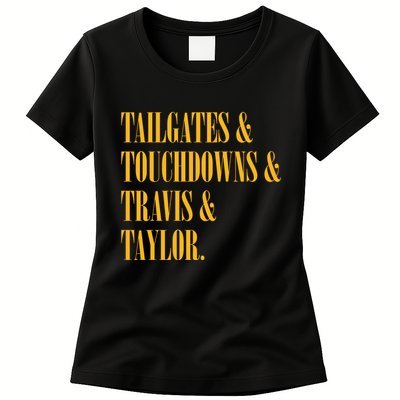 Tailgates And Touchdowns Womens T-Shirt