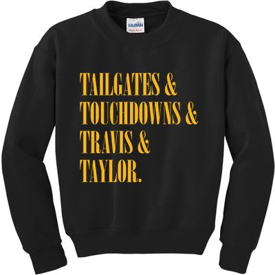 Tailgates And Touchdowns Kids Sweatshirt