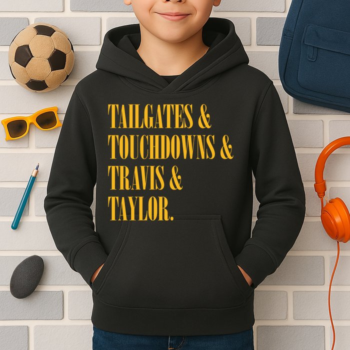 Tailgates And Touchdowns Kids Hoodie