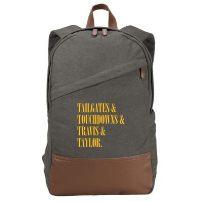Tailgates And Touchdowns Cotton Canvas Backpack