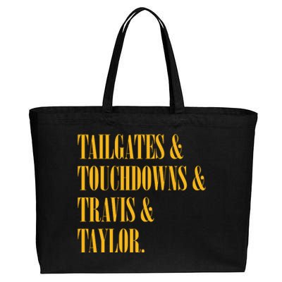 Tailgates And Touchdowns Cotton Canvas Jumbo Tote