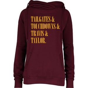 Tailgates And Touchdowns Womens Funnel Neck Pullover Hood