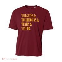 Tailgates And Touchdowns Youth Performance Sprint T-Shirt