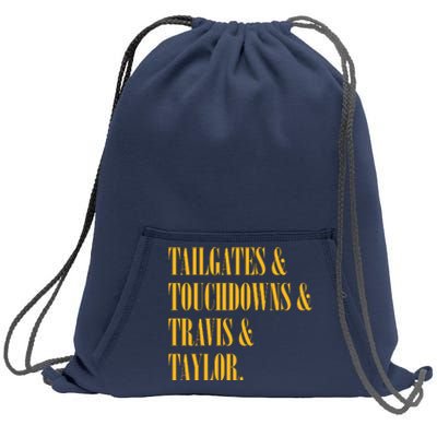 Tailgates And Touchdowns Sweatshirt Cinch Pack Bag