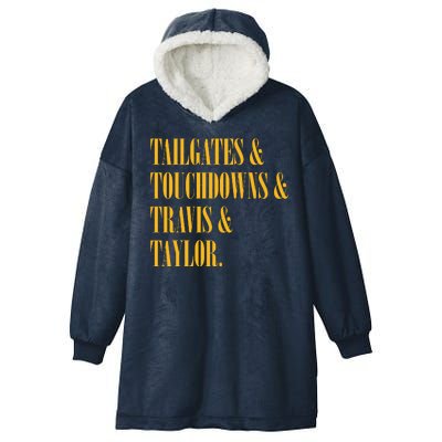 Tailgates And Touchdowns Hooded Wearable Blanket