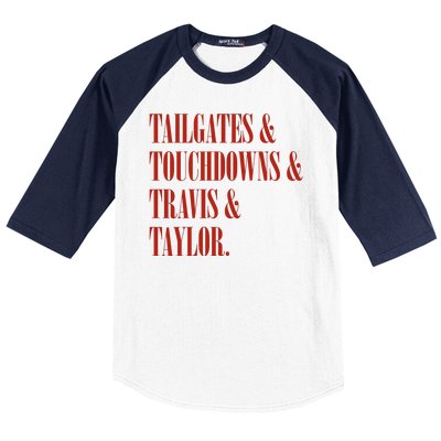 Tailgates And Touchdowns Baseball Sleeve Shirt