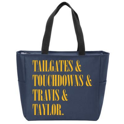 Tailgates And Touchdowns Zip Tote Bag