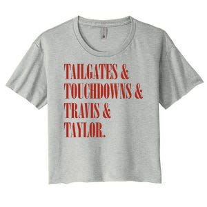 Tailgates And Touchdowns Women's Crop Top Tee