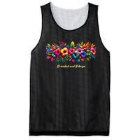 Trinidad And Tobago Band Of Tropical Flowers Mesh Reversible Basketball Jersey Tank