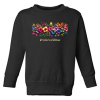 Trinidad And Tobago Band Of Tropical Flowers Toddler Sweatshirt