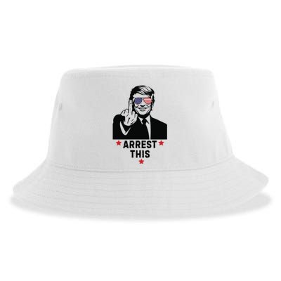 Trump Arrest This Funny Trump 2024 Convicted Felon Sustainable Bucket Hat