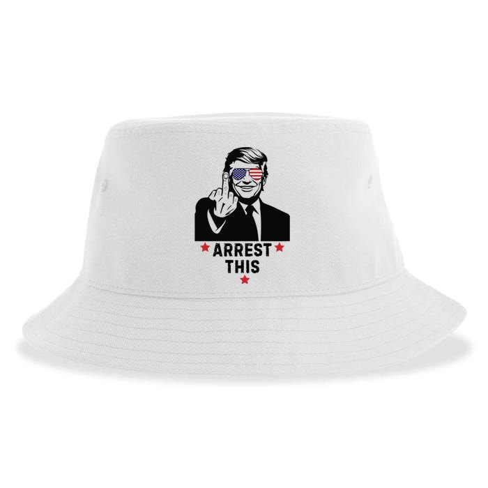 Trump Arrest This Funny Trump 2024 Convicted Felon Sustainable Bucket Hat