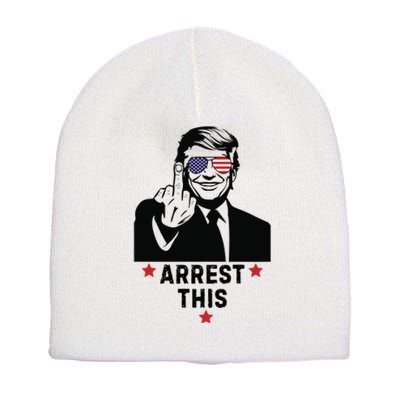 Trump Arrest This Funny Trump 2024 Convicted Felon Short Acrylic Beanie