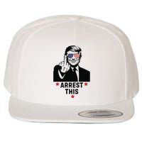 Trump Arrest This Funny Trump 2024 Convicted Felon Wool Snapback Cap