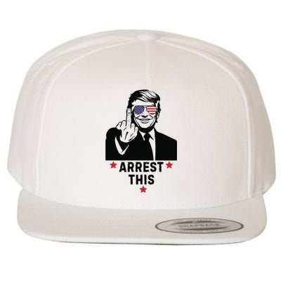 Trump Arrest This Funny Trump 2024 Convicted Felon Wool Snapback Cap