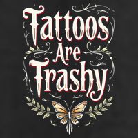 Tattoos Are Trashy Golf Towel