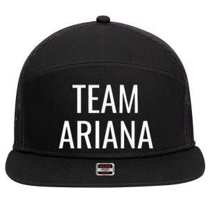 Team Ariana 7 Panel Mesh Trucker Snapback Hat