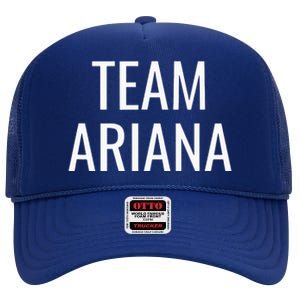 Team Ariana High Crown Mesh Back Trucker Hat