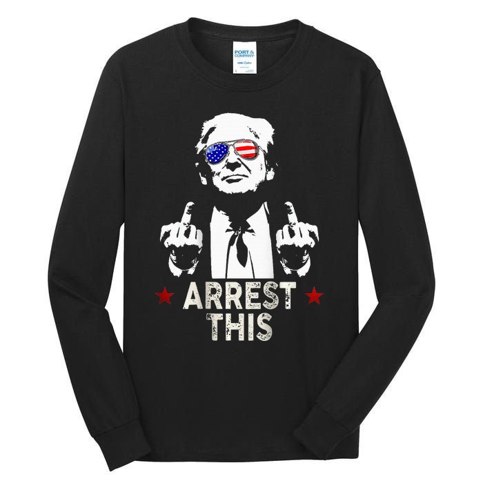 Trump Arrest This 2 Side Tall Long Sleeve T-Shirt