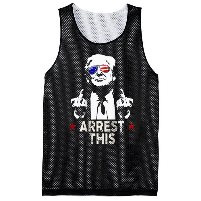 Trump Arrest This 2 Side Mesh Reversible Basketball Jersey Tank