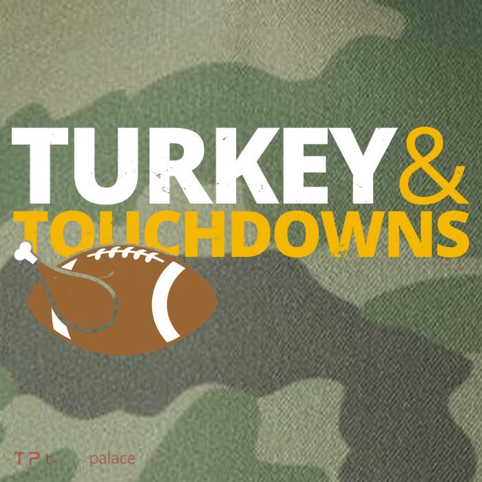 Turkey And Touchdowns Football Festive Thanksgiving Legacy Tie Dye Trucker Hat