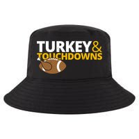Turkey And Touchdowns Football Festive Thanksgiving Cool Comfort Performance Bucket Hat