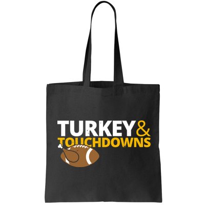 Turkey And Touchdowns Football Festive Thanksgiving Bag