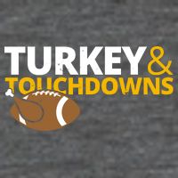 Turkey And Touchdowns Football Festive Thanksgiving Baby Bodysuit