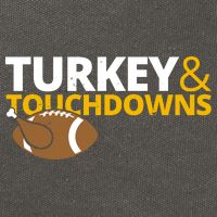 Turkey And Touchdowns Football Festive Thanksgiving Cotton Canvas Backpack