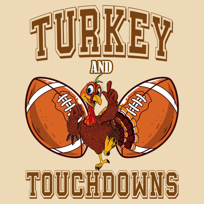 Turkey And Touchdowns Thanksgiving Football Zip Tote Bag