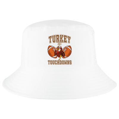 Turkey And Touchdowns Thanksgiving Football Cool Comfort Performance Bucket Hat