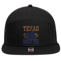 This Ain't Texas Ain't No Hold Em  7 Panel Mesh Trucker Snapback Hat