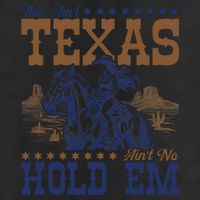 This Ain't Texas Ain't No Hold Em  7 Panel Mesh Trucker Snapback Hat