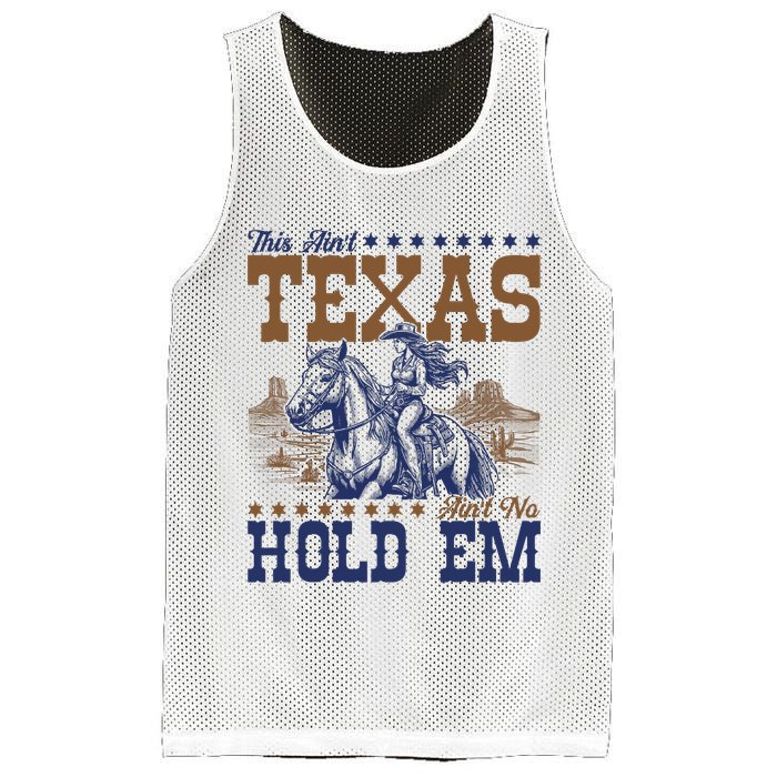 This Ain't Texas Ain't No Hold Em  Mesh Reversible Basketball Jersey Tank