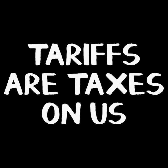 Tariffs Are Taxes On Us Full-Length Apron With Pockets